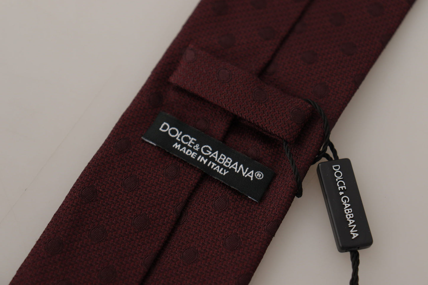 Dolce & Gabbana Elegant Maroon Silk Tie