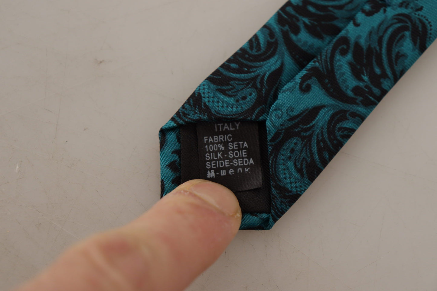 Dolce & Gabbana Elegant Silk Blue Tie - Exclusive Design