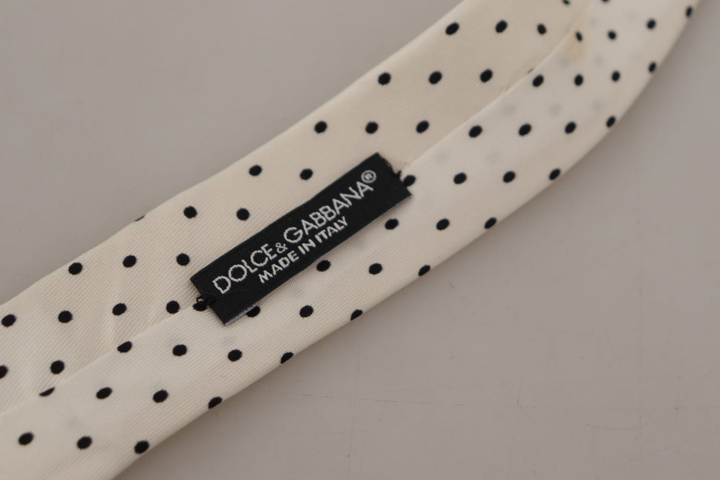 Dolce & Gabbana Elegant Polka Dot Silk Bow Tie