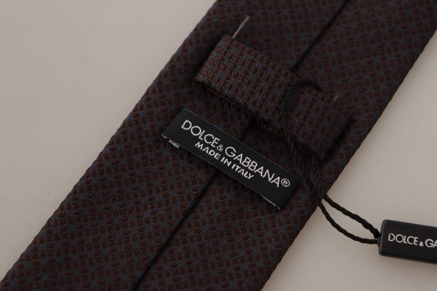 Dolce & Gabbana Elegant Bordeaux Silk Tie