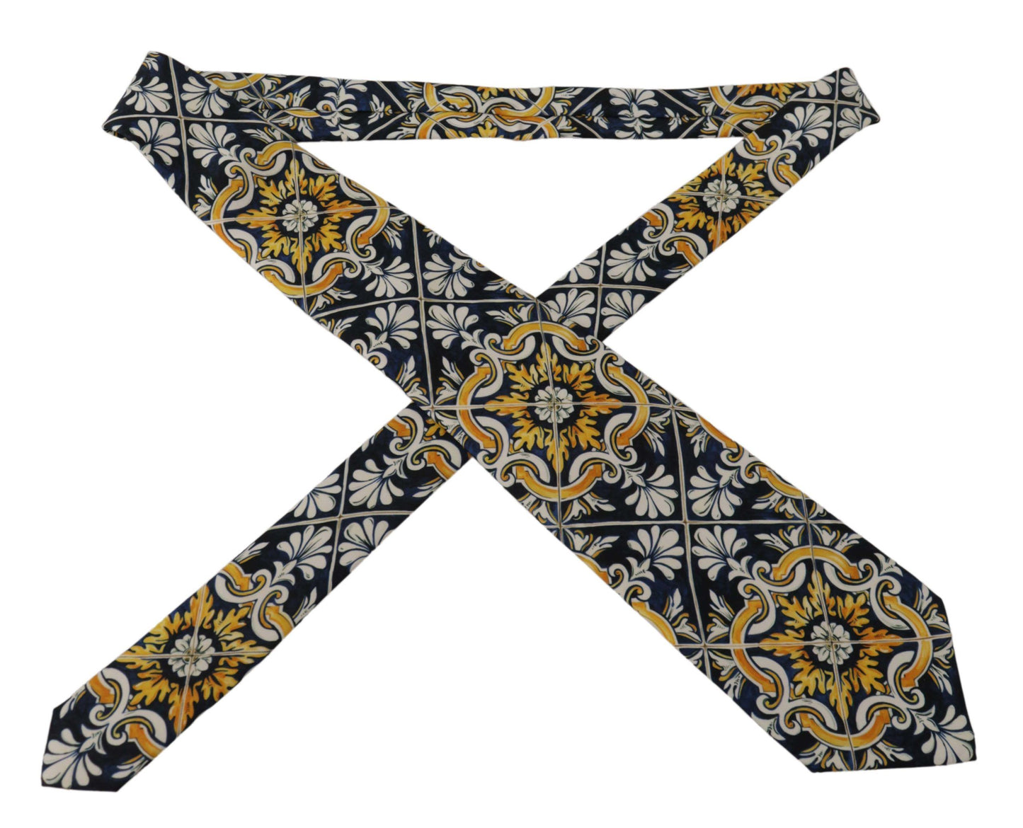 Dolce & Gabbana Elegant Majolica Silk Tie