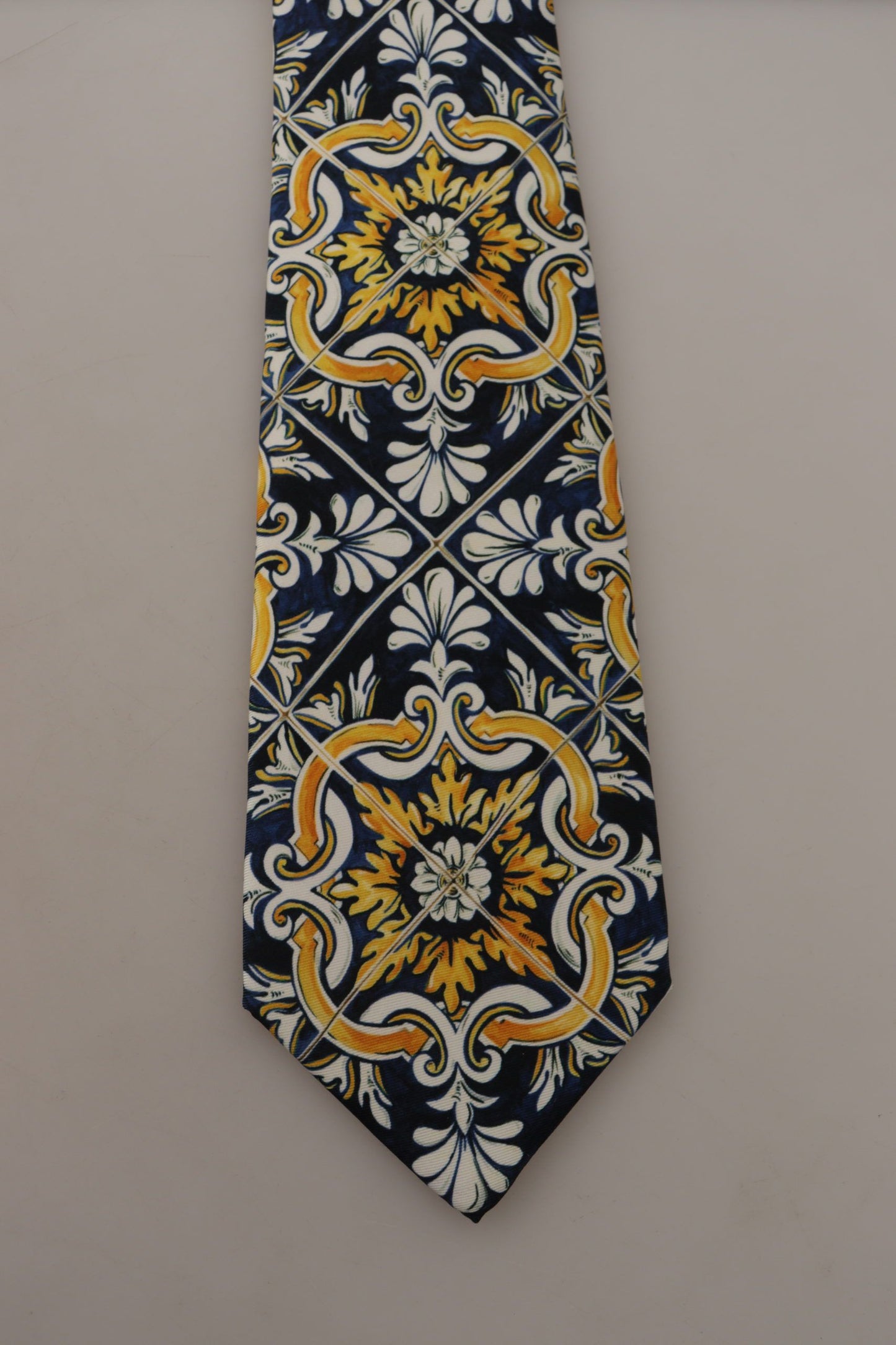 Dolce & Gabbana Elegant Majolica Silk Tie