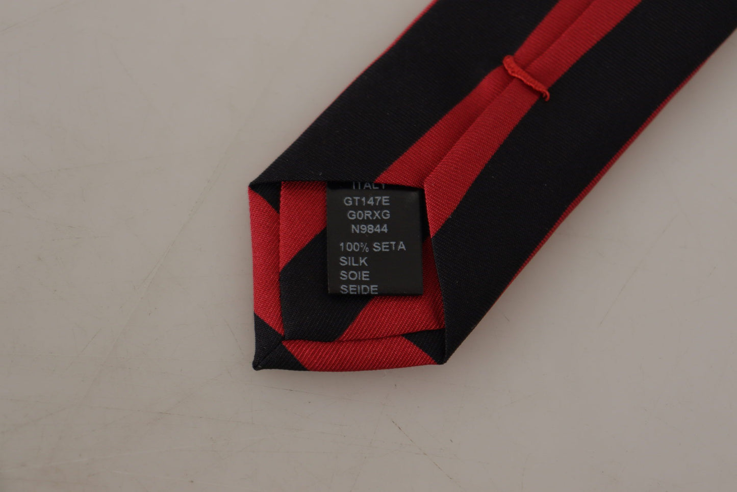 Dolce & Gabbana Elegant Silk Black and Red Designer Tie