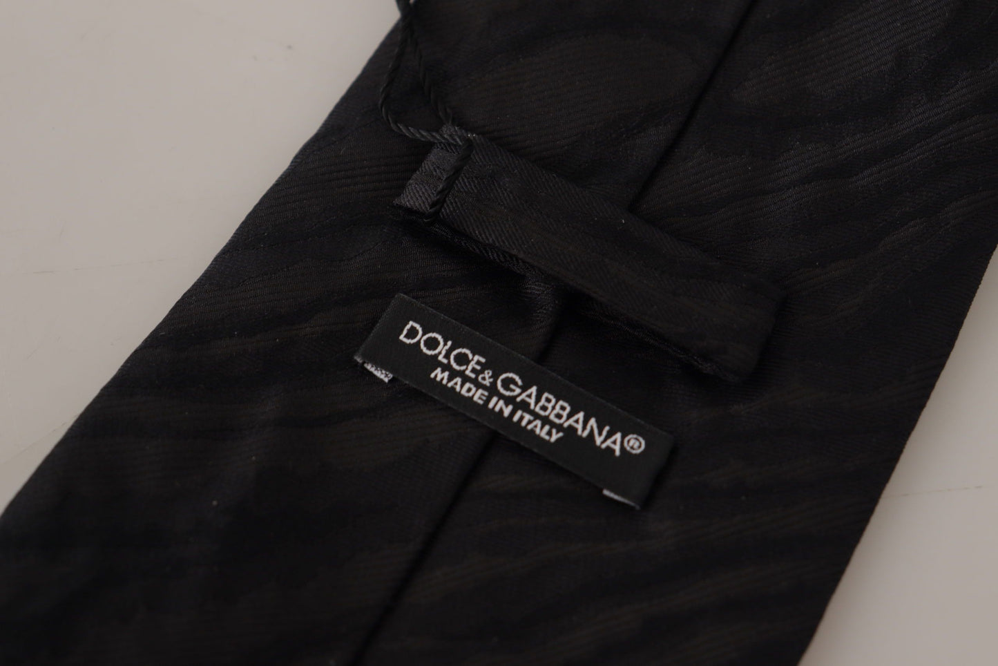 Dolce & Gabbana Elegant Black Silk Tie