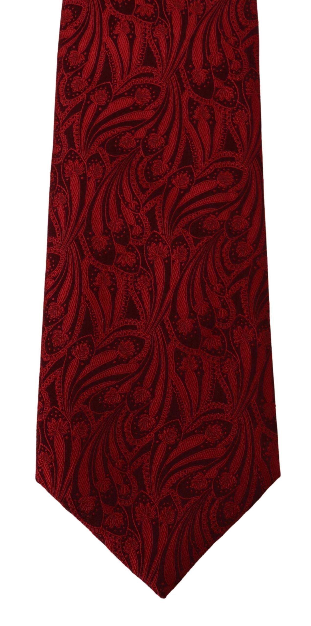 Dolce & Gabbana Elegant Red Silk Men's Tie