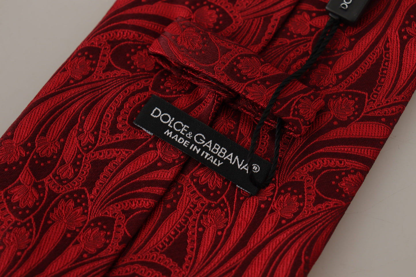 Dolce & Gabbana Elegant Red Silk Men's Tie