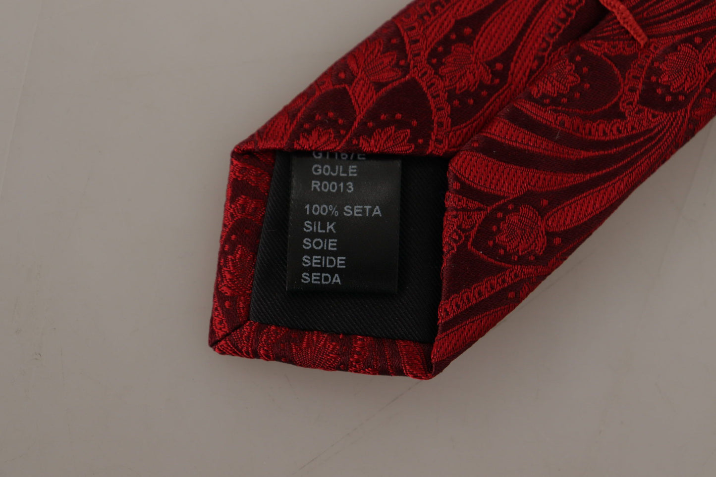 Dolce & Gabbana Elegant Red Silk Men's Tie