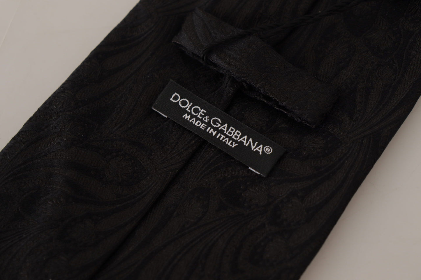 Dolce & Gabbana Elegant Black Silk Tie