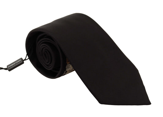 Dolce & Gabbana Elegant Black Silk Tie