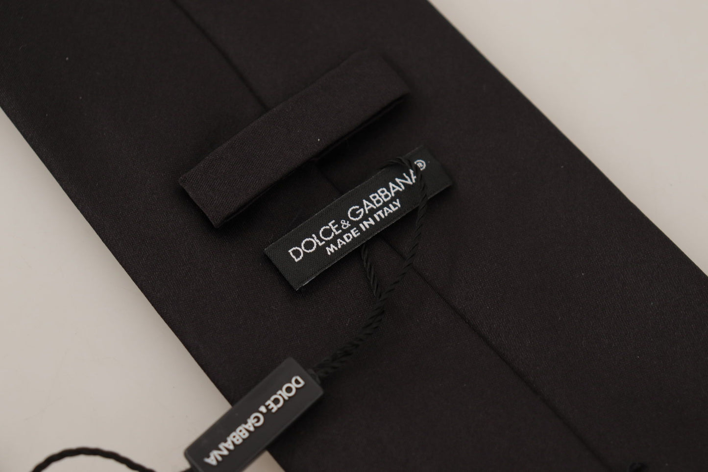 Dolce & Gabbana Elegant Black Silk Tie