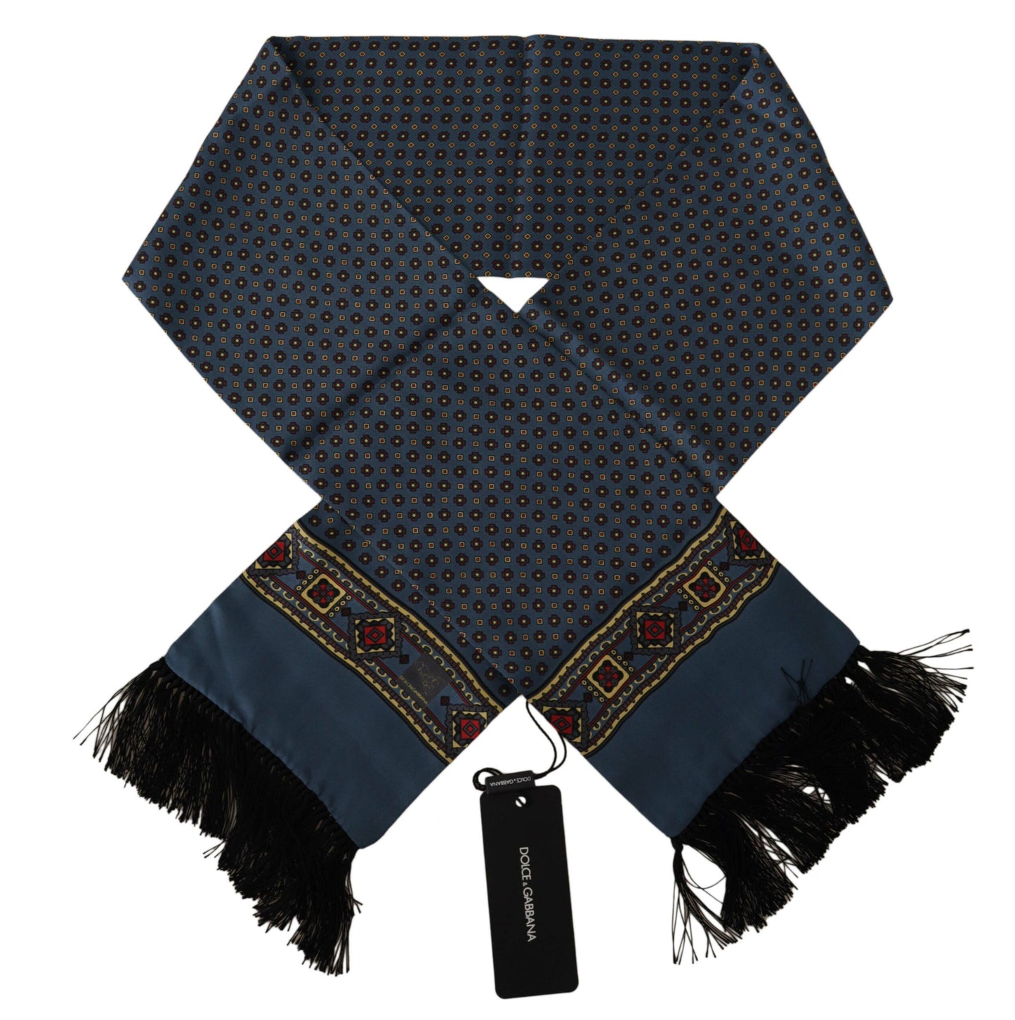 Dolce & Gabbana Elegant Silk Men's Scarf in Blue