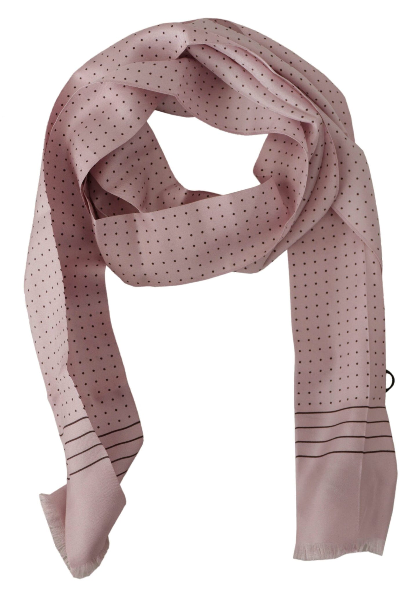 Dolce & Gabbana Elegant Pink Silk Men's Scarf