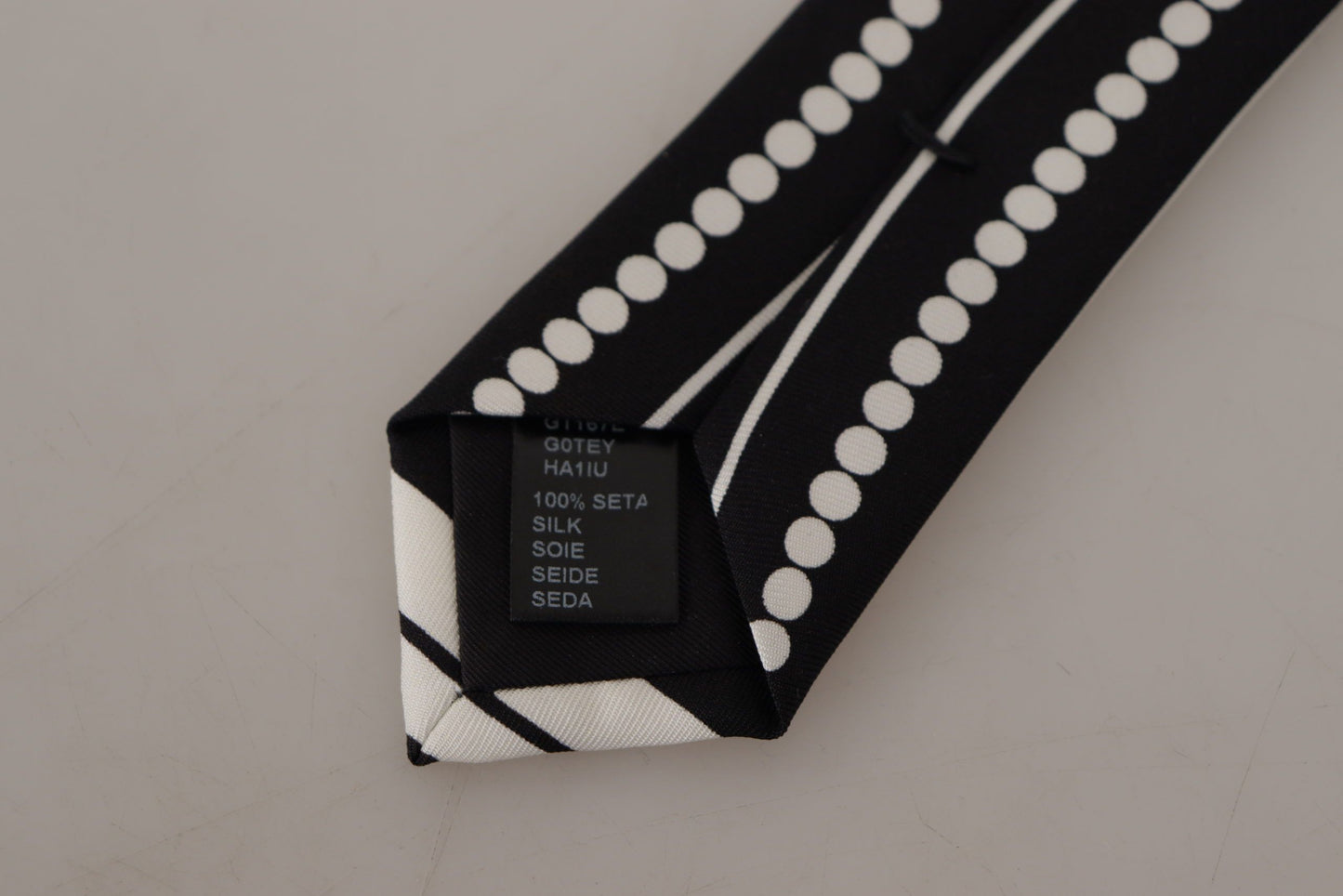 Dolce & Gabbana Elegant Monochrome Silk Tie