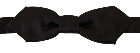 Dolce & Gabbana Elegant Black Silk Bow Tie