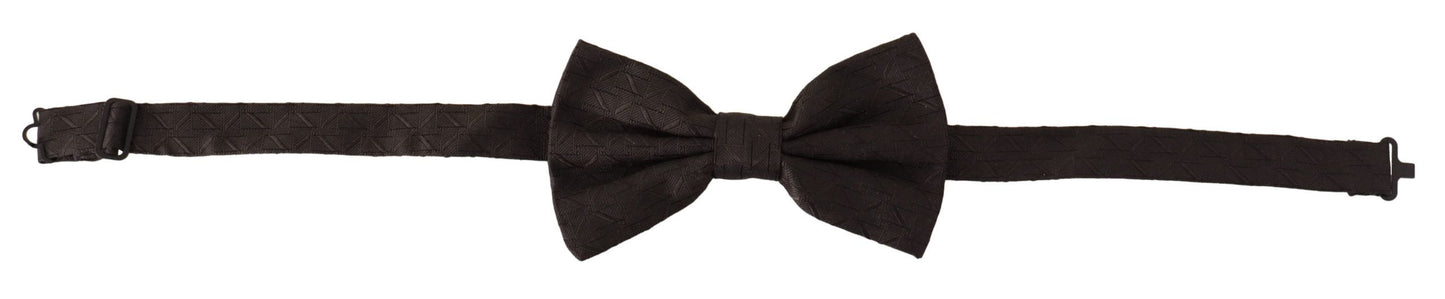 Dolce & Gabbana Elegant Black Silk Bow Tie