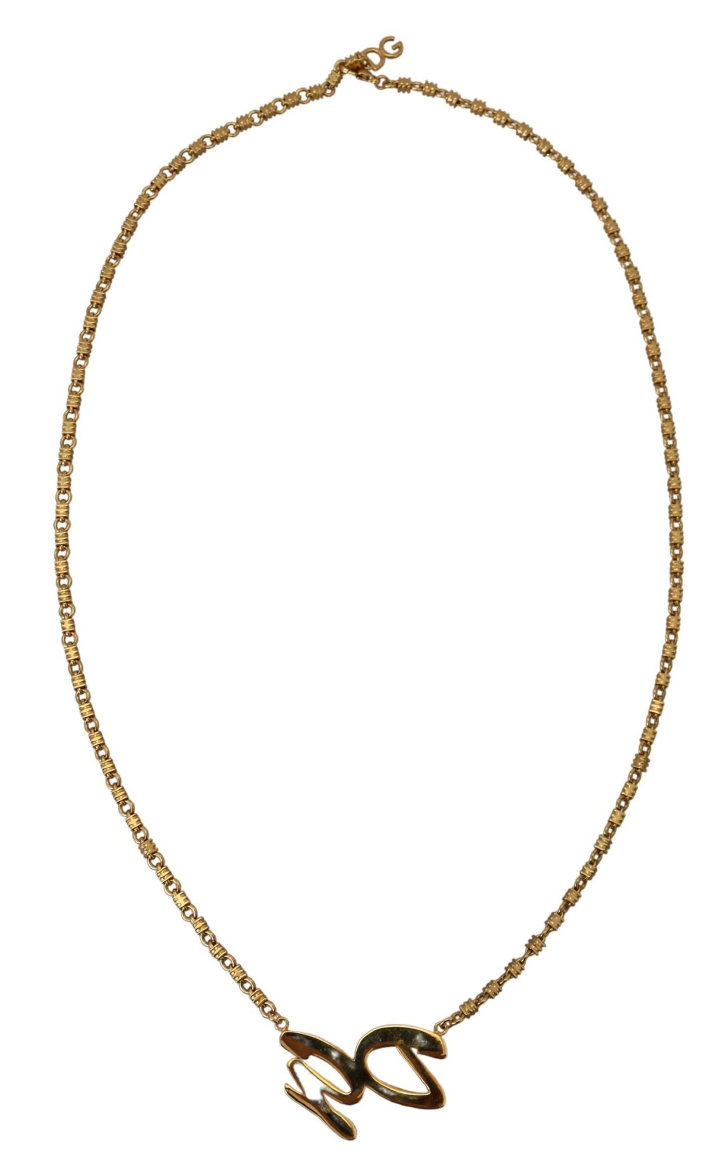 Dolce & Gabbana Elegant Gold Crystal Statement Necklace