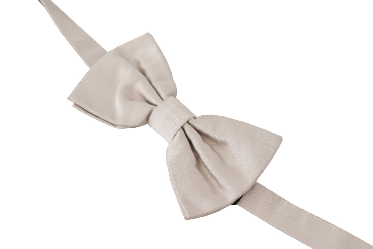 Dolce & Gabbana Exquisite Silk Gray Bow Tie