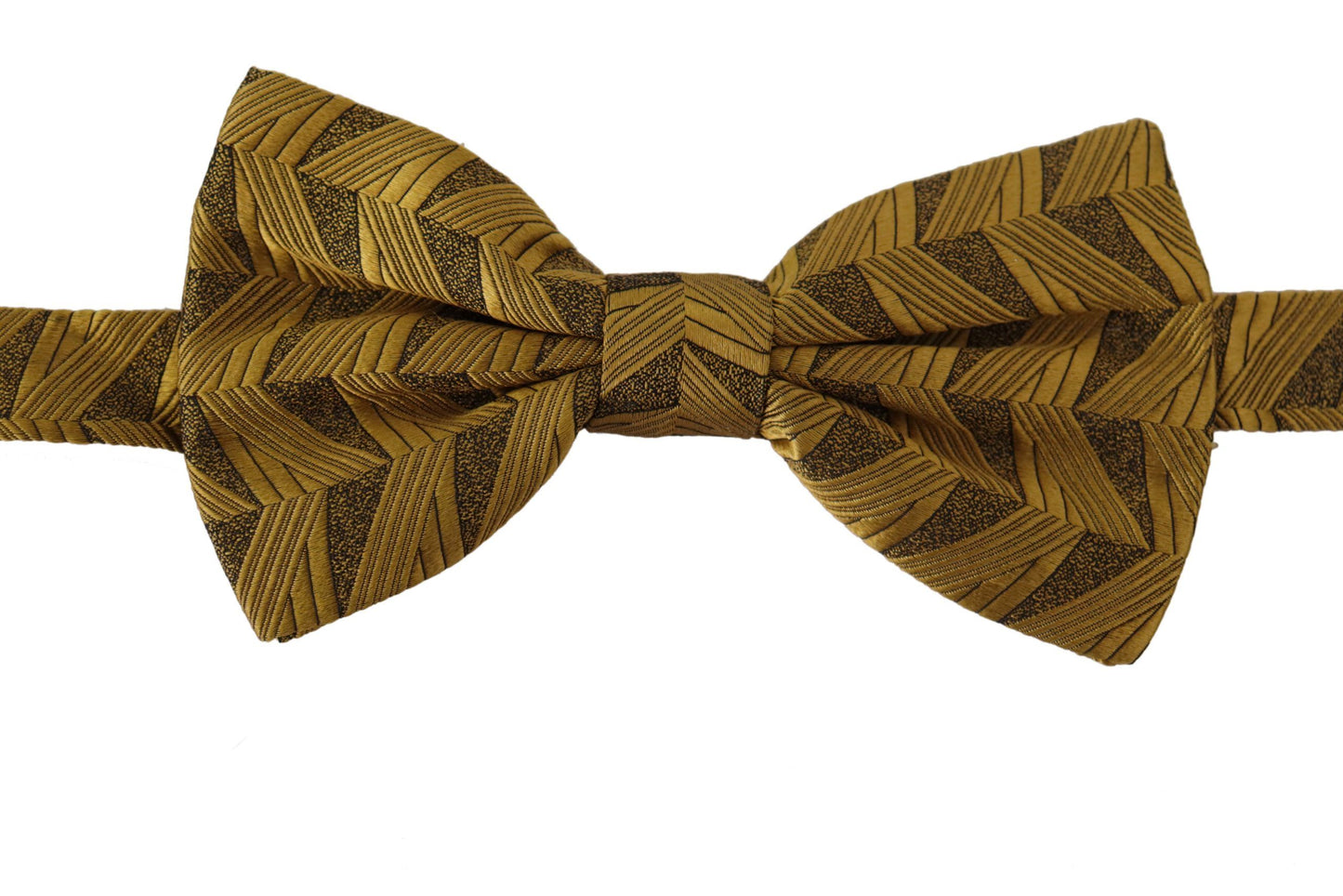 Dolce & Gabbana Elegant Gold Silk Bow Tie