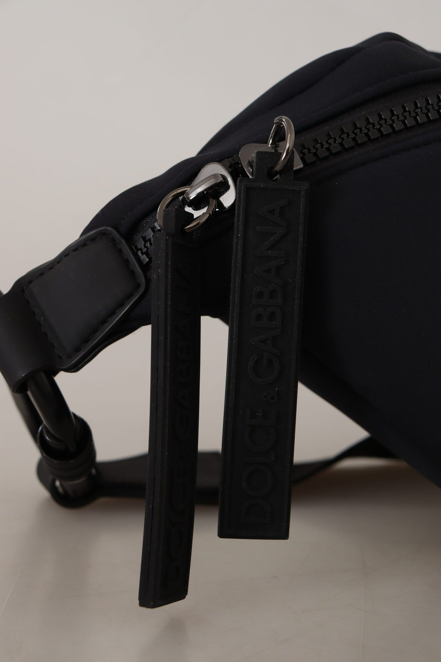 Dolce & Gabbana Chic Black Belt Fanny Bag