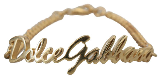 Dolce & Gabbana Elegant Gold-Toned Sterling Bracelet