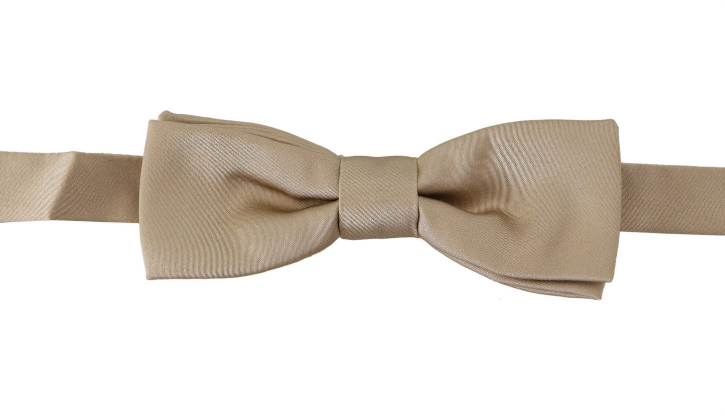 Dolce & Gabbana Dazzling Gold Silk Bow Tie