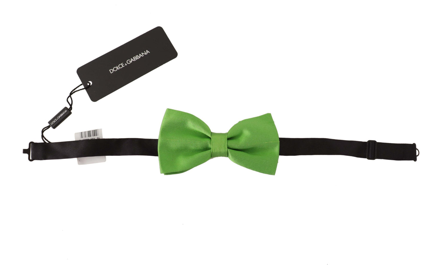 Dolce & Gabbana Elegant Green Silk Bow Tie