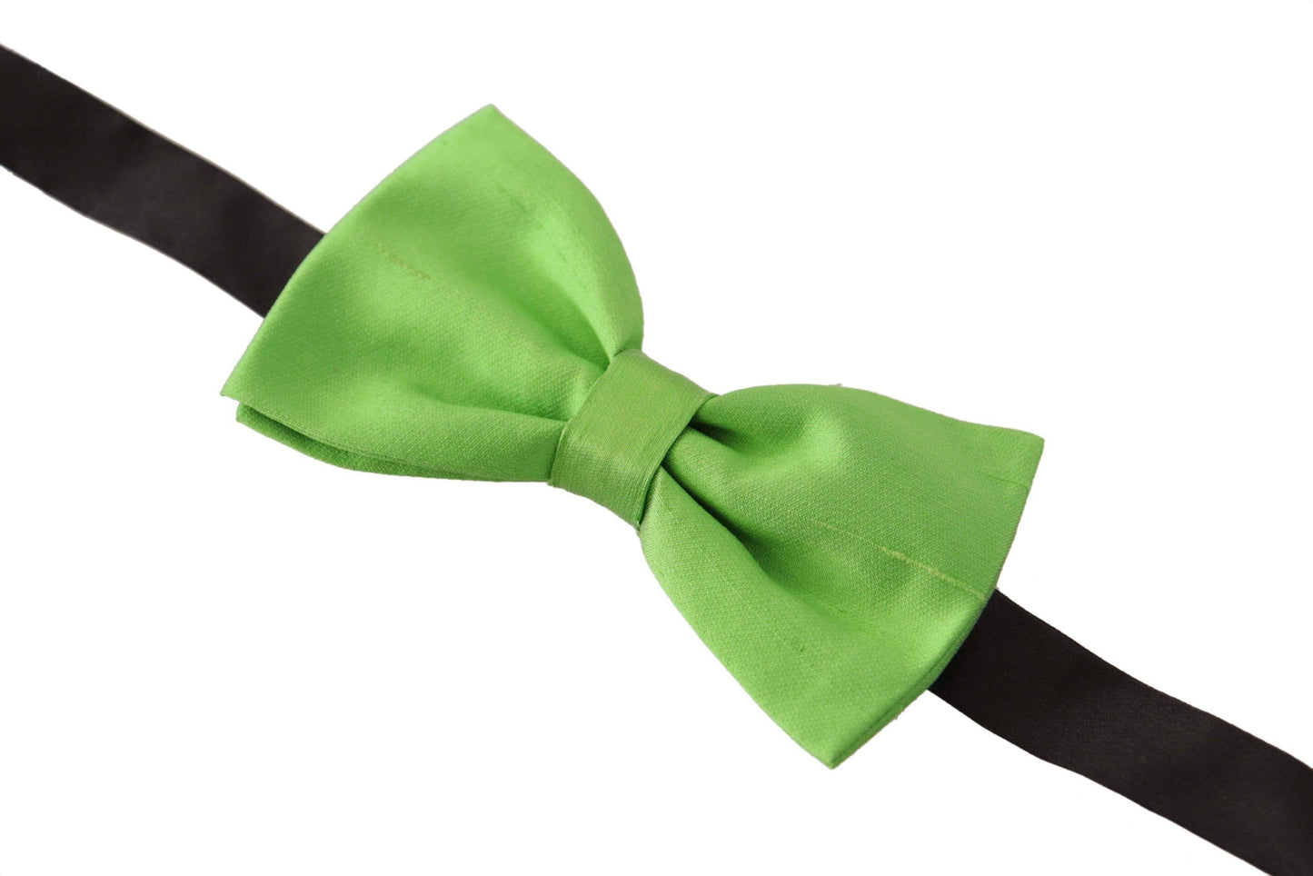 Dolce & Gabbana Elegant Green Silk Bow Tie