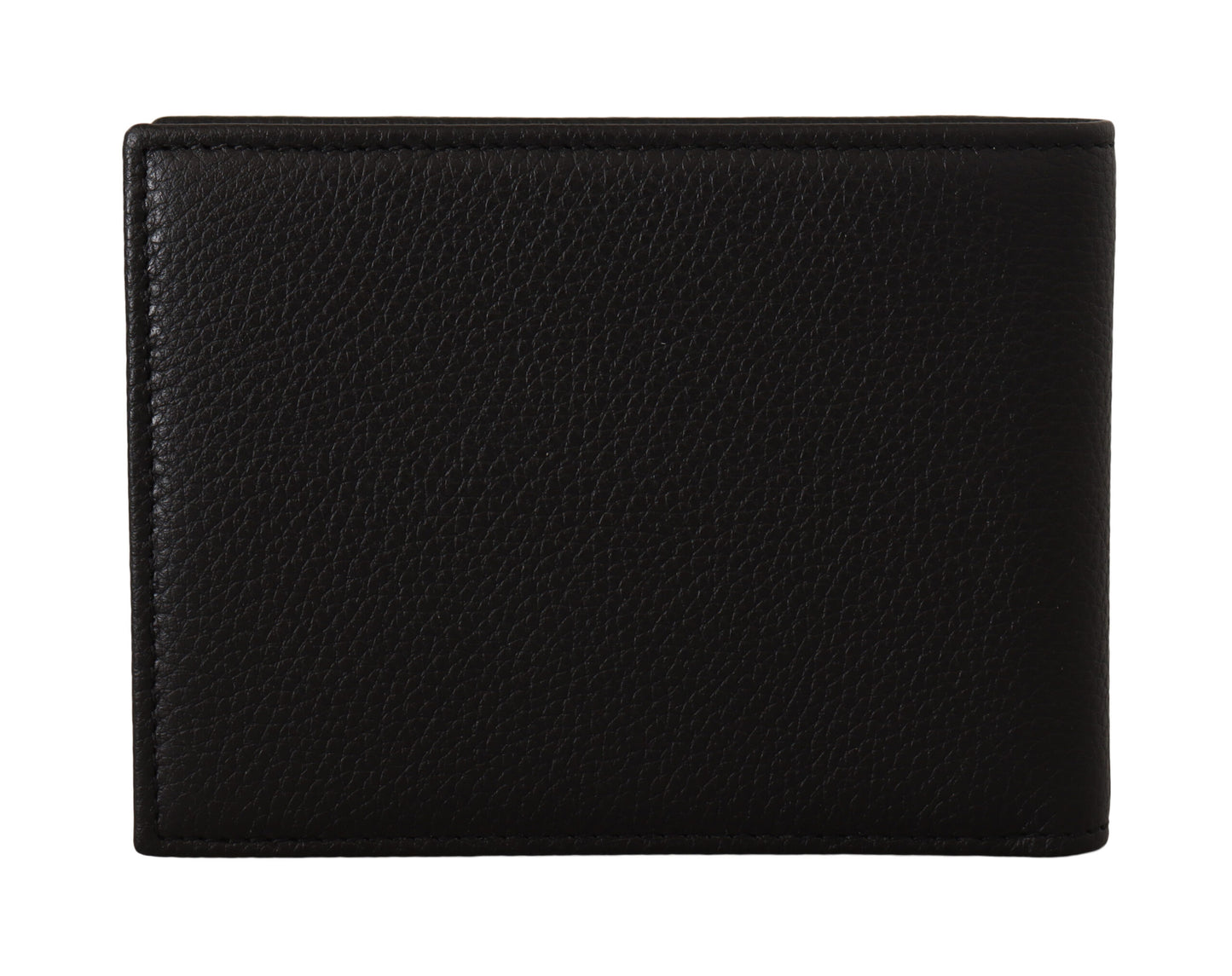 Dolce & Gabbana Elegant Black Leather Bifold Wallet