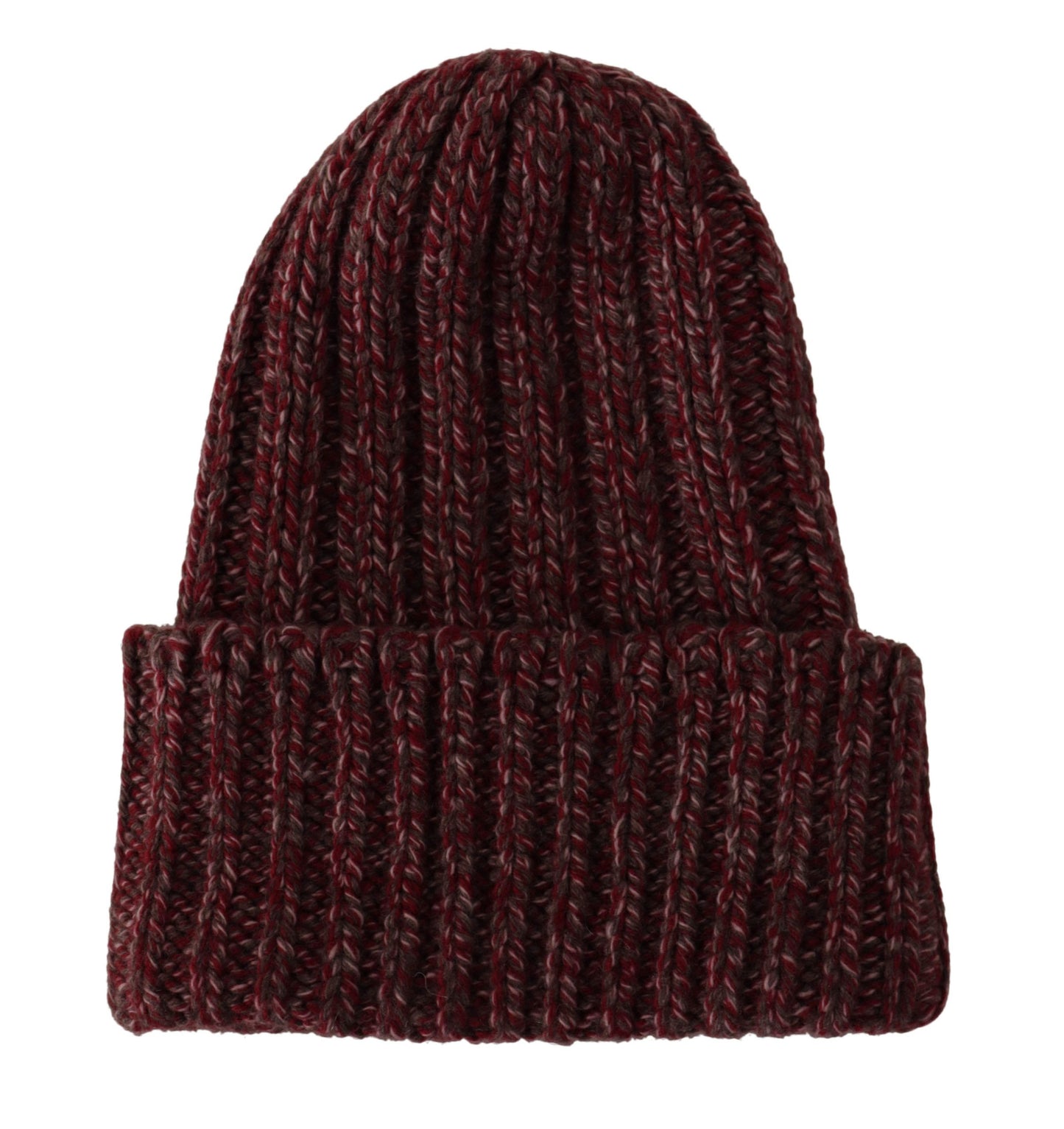 Dolce & Gabbana Bordeaux Cashmere Blend Beanie Hat