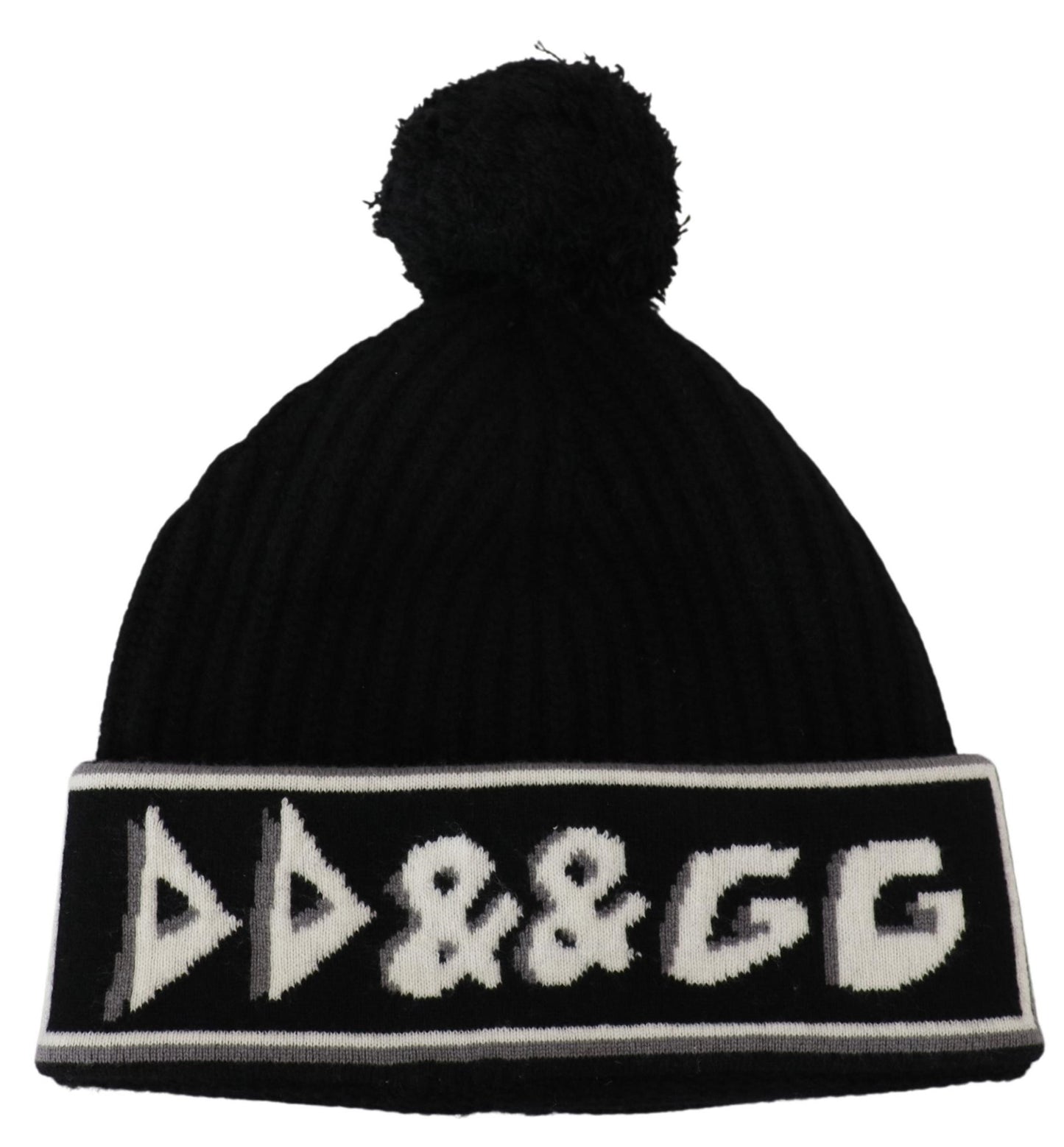 Dolce & Gabbana Elegant Cashmere Beanie with Logo Detail