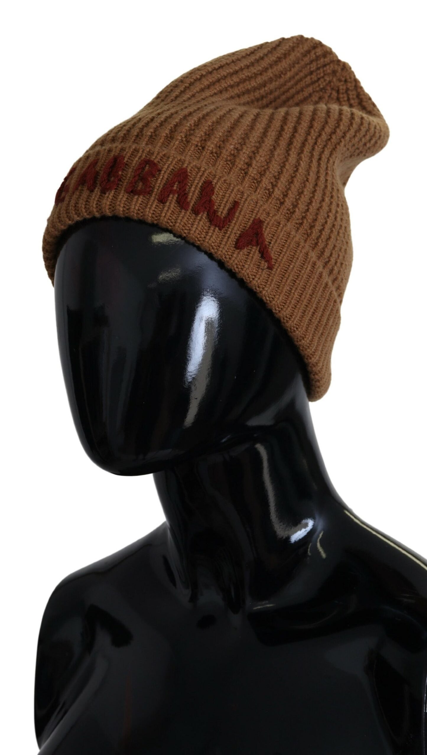 Dolce & Gabbana Elegant Cashmere Knit Beanie - Classic Brown