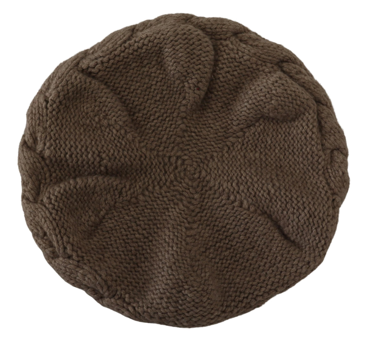 Dolce & Gabbana Elegant Cashmere Knit Beanie in Chic Brown