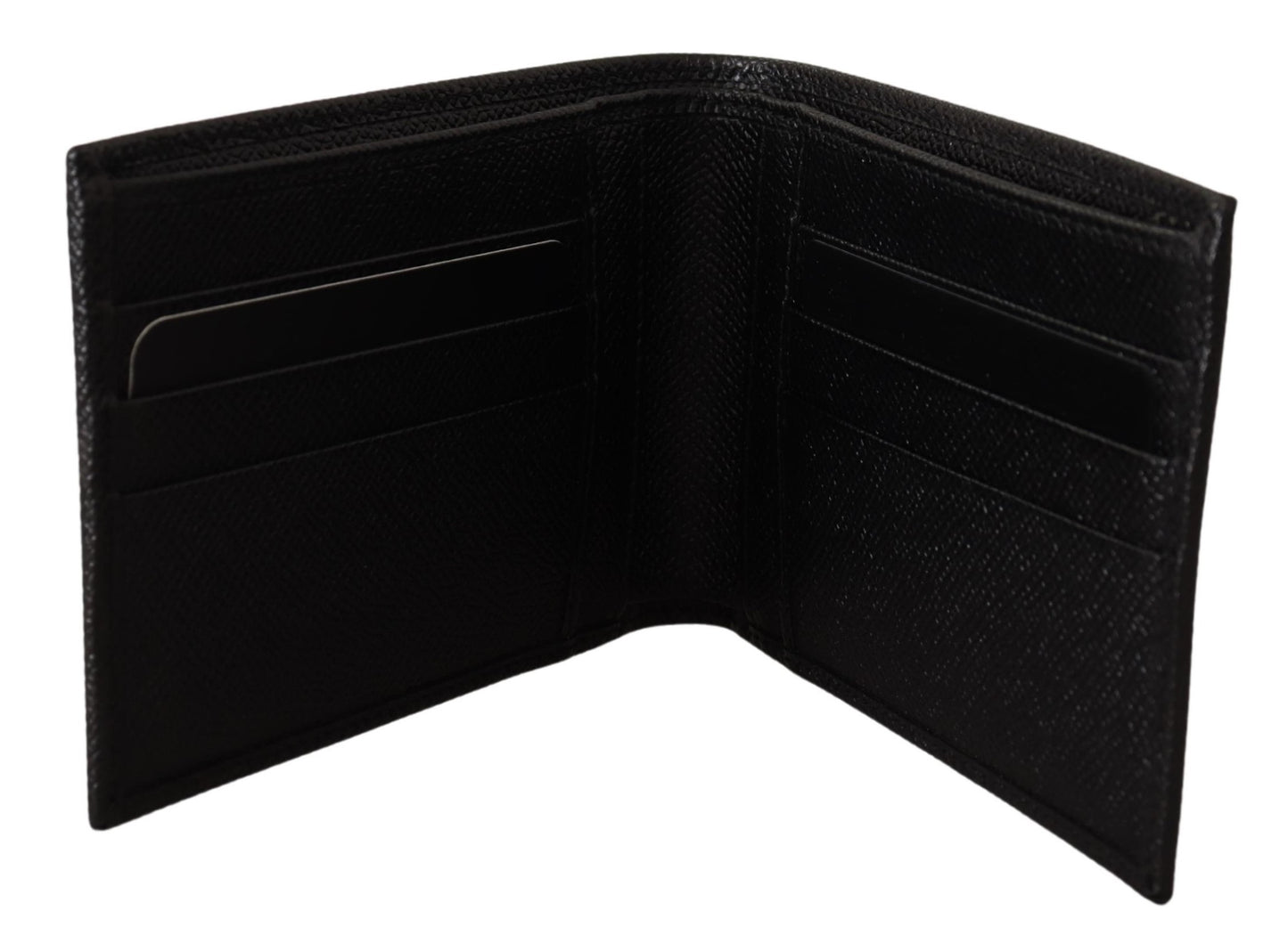 Dolce & Gabbana Elegant Bifold Leather Men's Wallet in Black