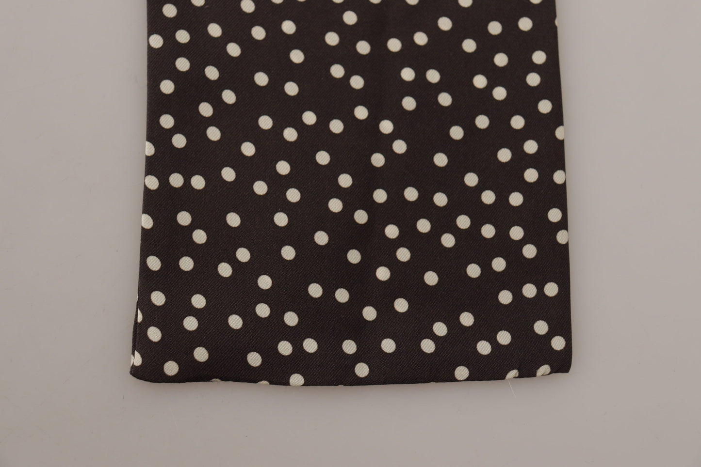 Dolce & Gabbana Elegant Silk Polka Dot Men's Scarf