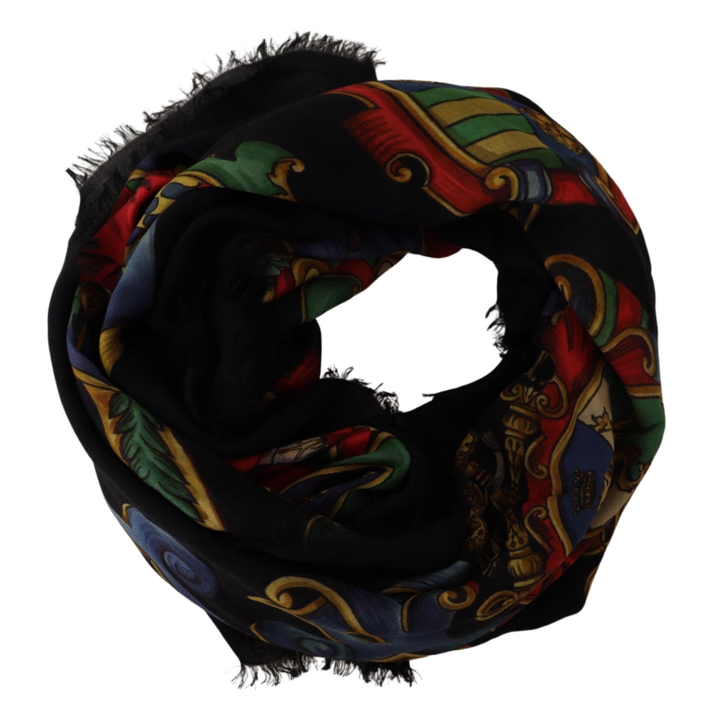 Dolce & Gabbana Elegant Multicolor Silk-Blend Men's Scarf