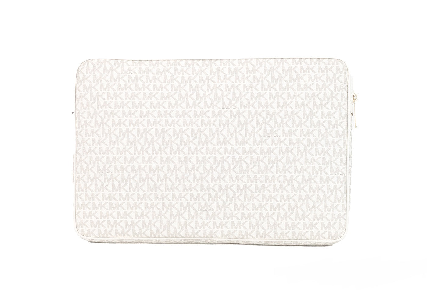 Michael Kors Jet Set Travel Large Light Cream Signature PVC Laptop Computer Case