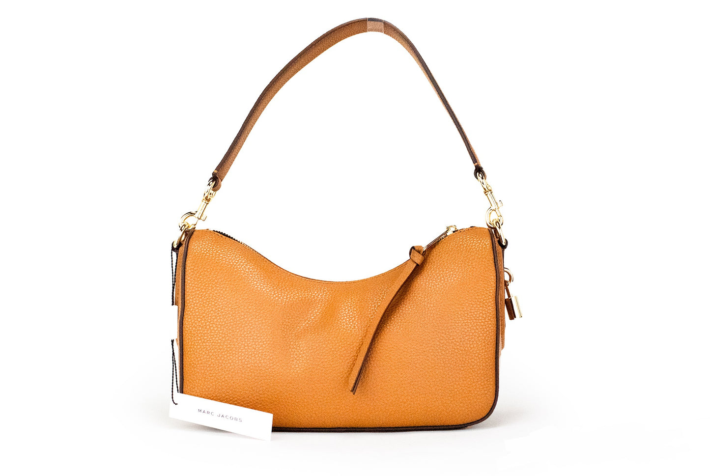 Marc Jacobs Drifter Small Smoked Almond Leather Hobo Shoulder Crossbody Handbag