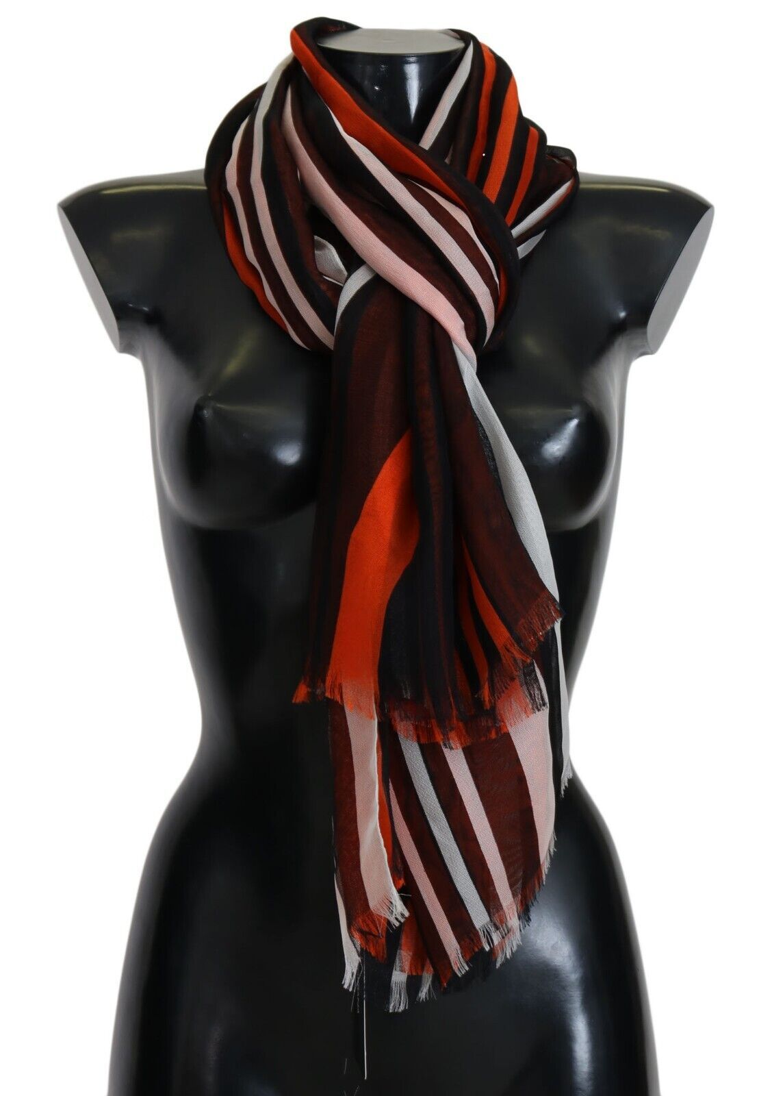 Dolce & Gabbana Elegant Multicolor Silk Fringed Scarf