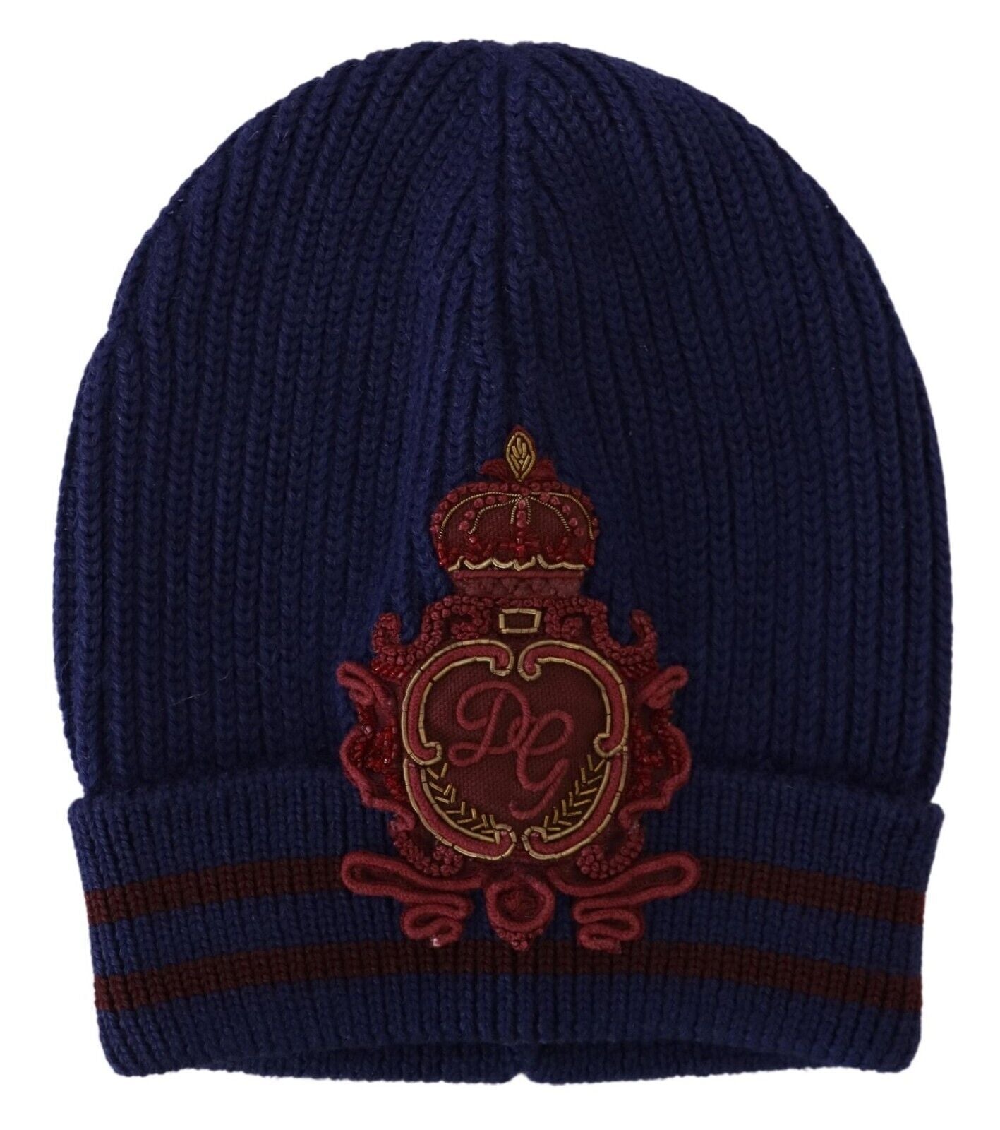 Dolce & Gabbana Elegant Virgin Wool Blue Beanie Hat