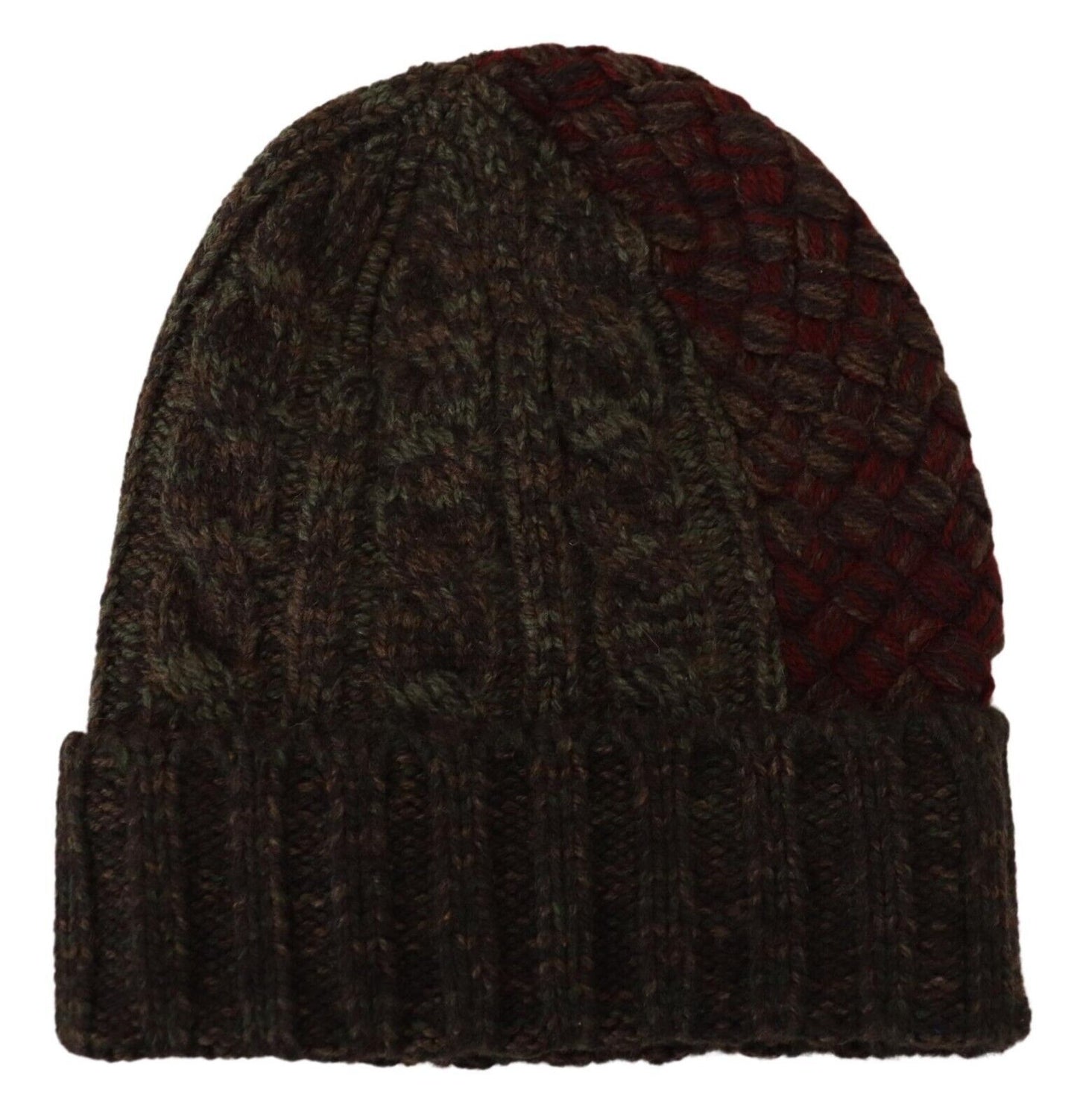 Dolce & Gabbana Multicolor Virgin Wool Cashmere Beanie