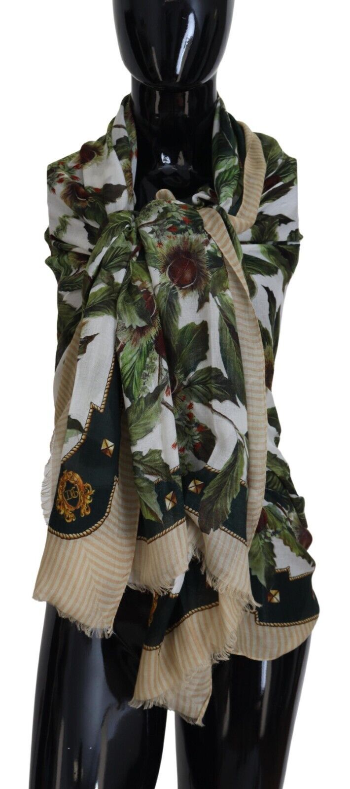 Dolce & Gabbana Elegant Multicolor Fringed Modal Scarf