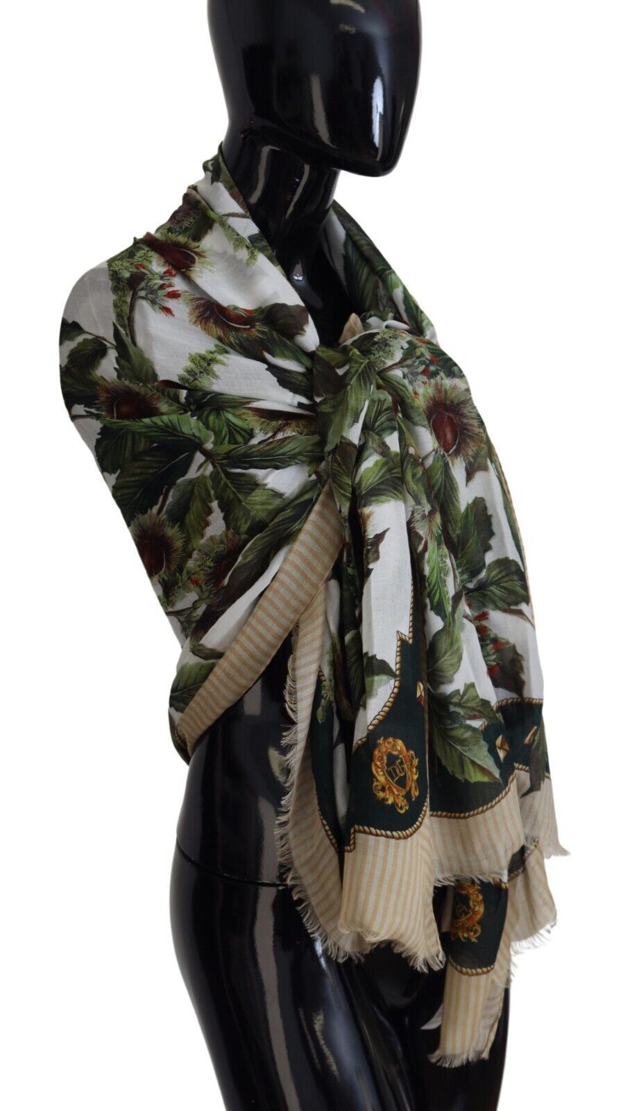 Dolce & Gabbana Elegant Multicolor Fringed Modal Scarf