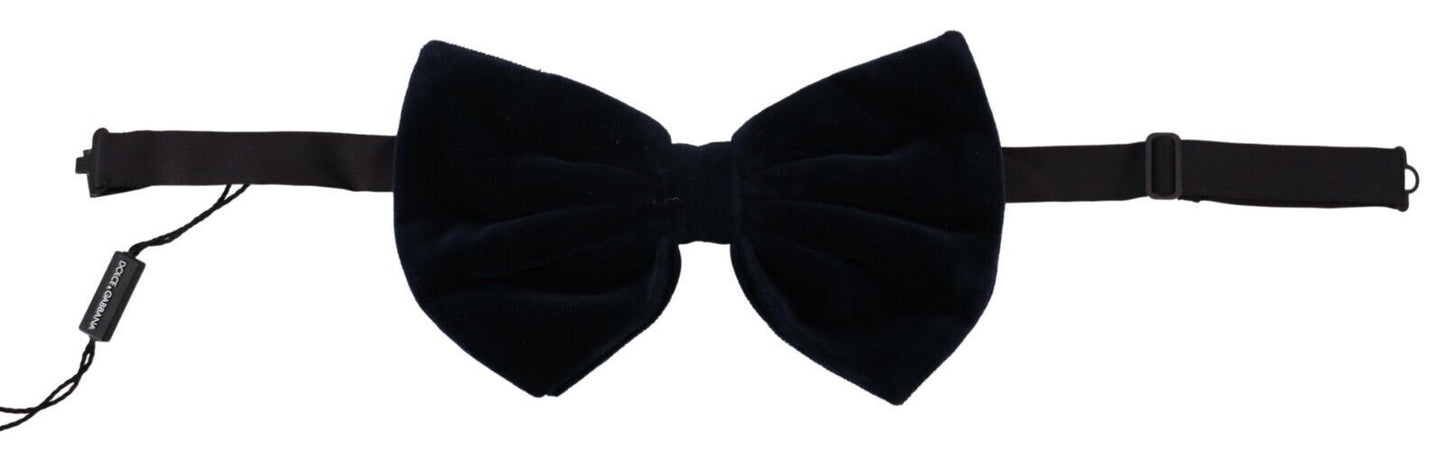 Dolce & Gabbana Exclusive Blue Silk Blend Bow Tie