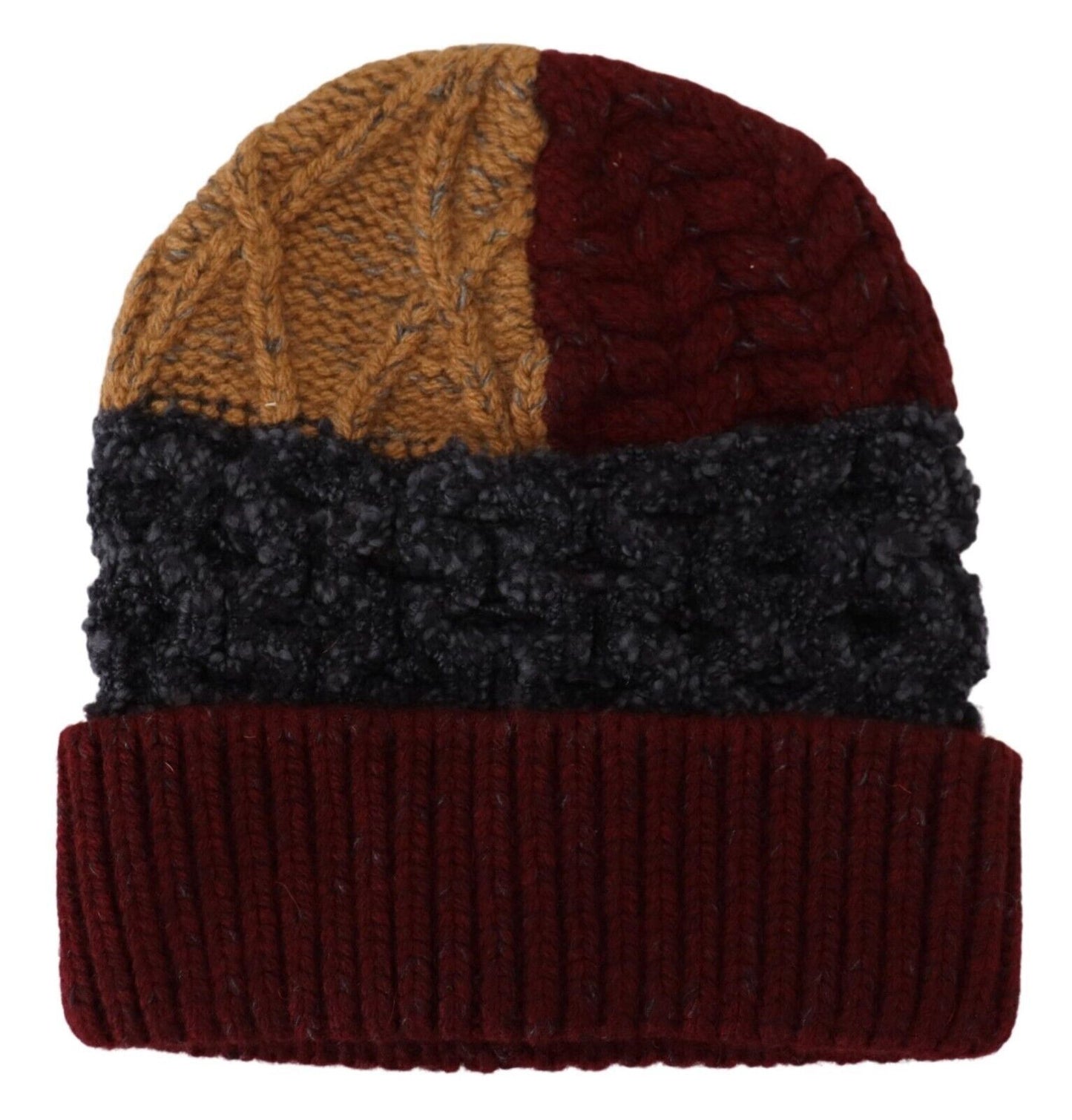 Dolce & Gabbana Elegant Multicolor Virgin Wool Beanie