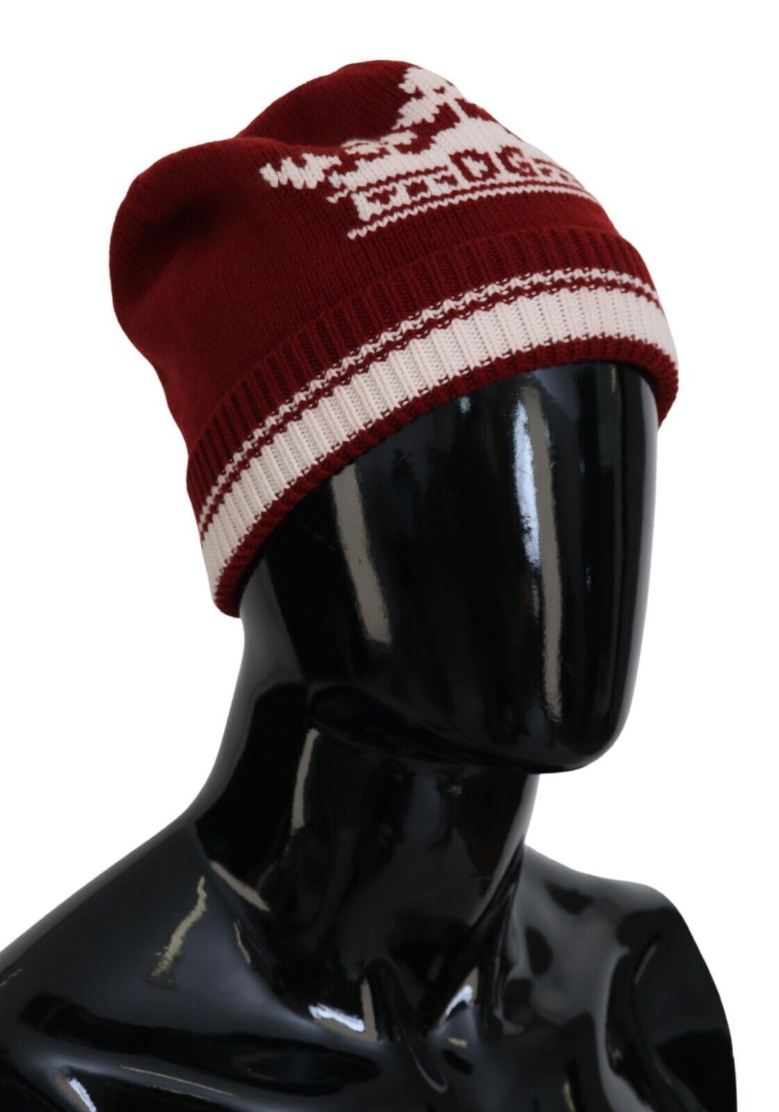 Dolce & Gabbana Elegant Cashmere Beanie - Vibrant Red Hue