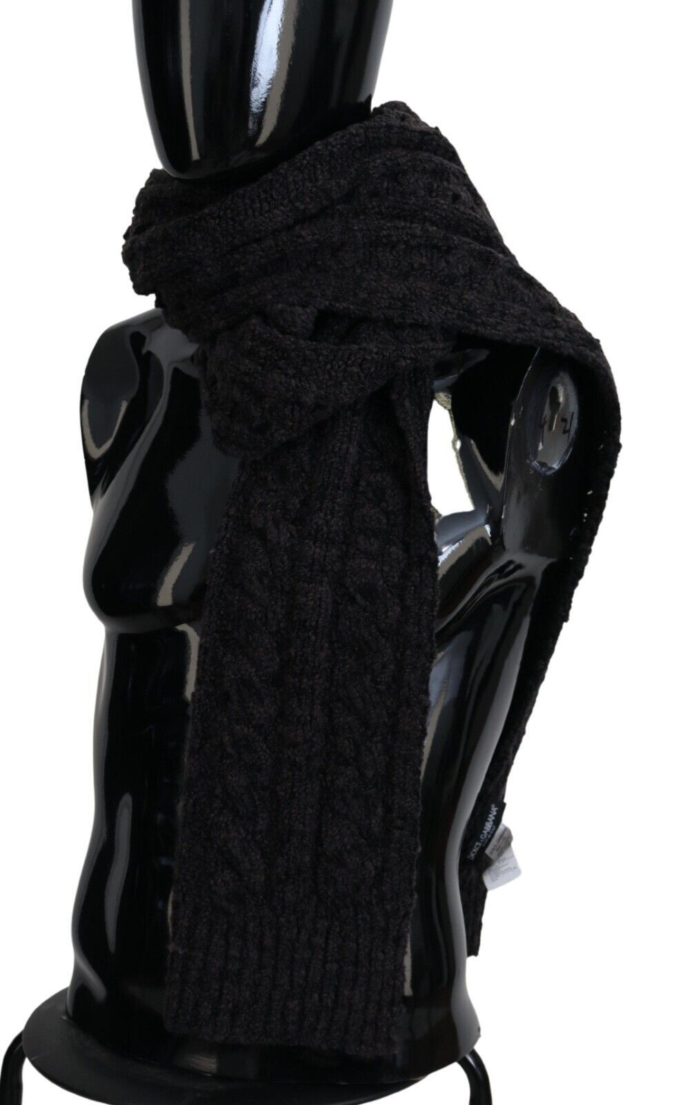 Dolce & Gabbana Elegant Black Wool Blend Scarf for Men