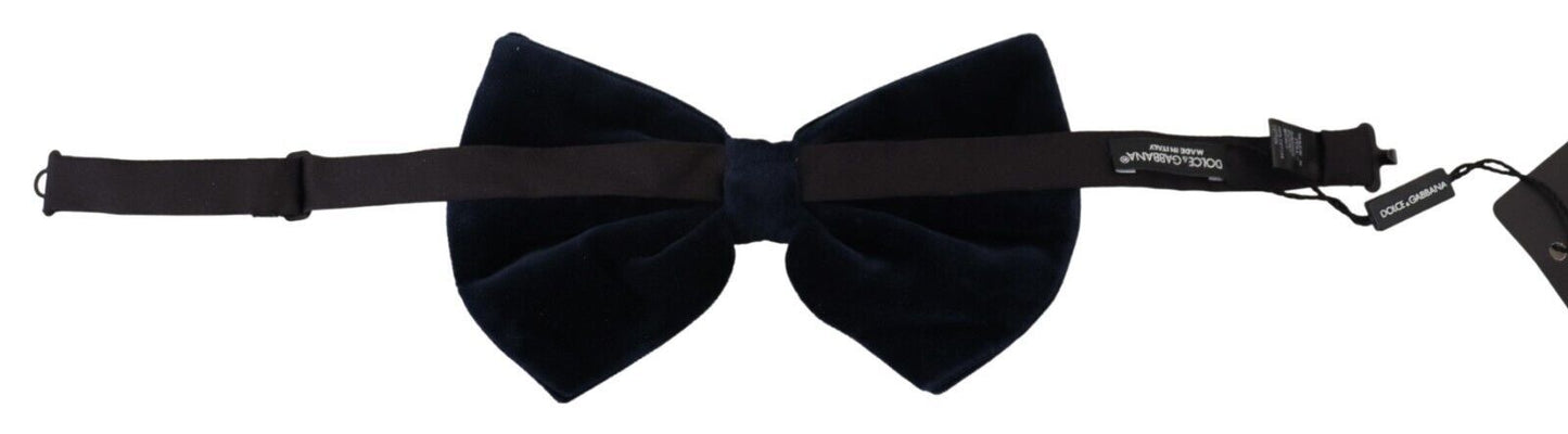 Dolce & Gabbana Exclusive Blue Silk Blend Bow Tie