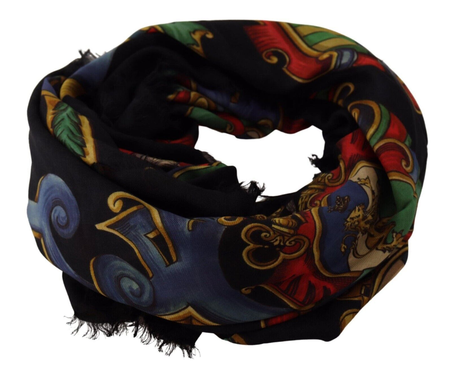 Dolce & Gabbana Multicolor Modal-Cashmere Blend Scarf