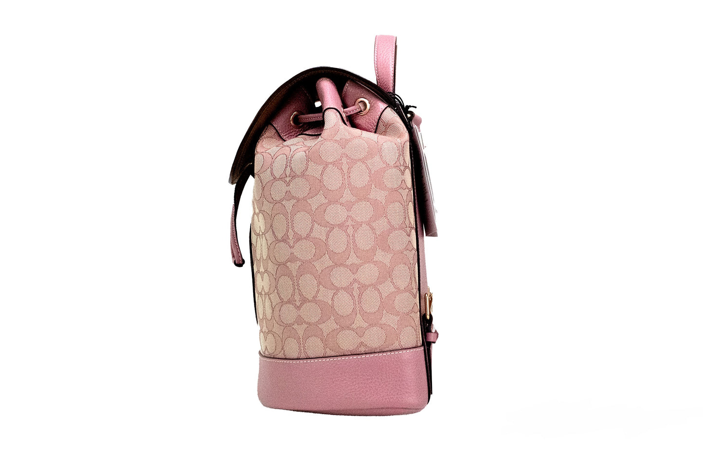 COACH Dempsey True Pink Signature Jacquard Canvas Logo Patch Backpack