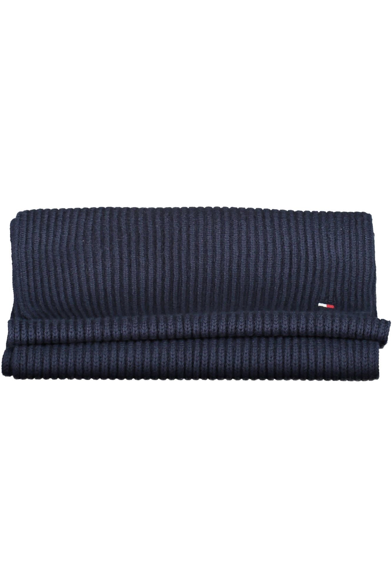 Tommy Hilfiger Embroidered Organic Cotton Scarf in Blue